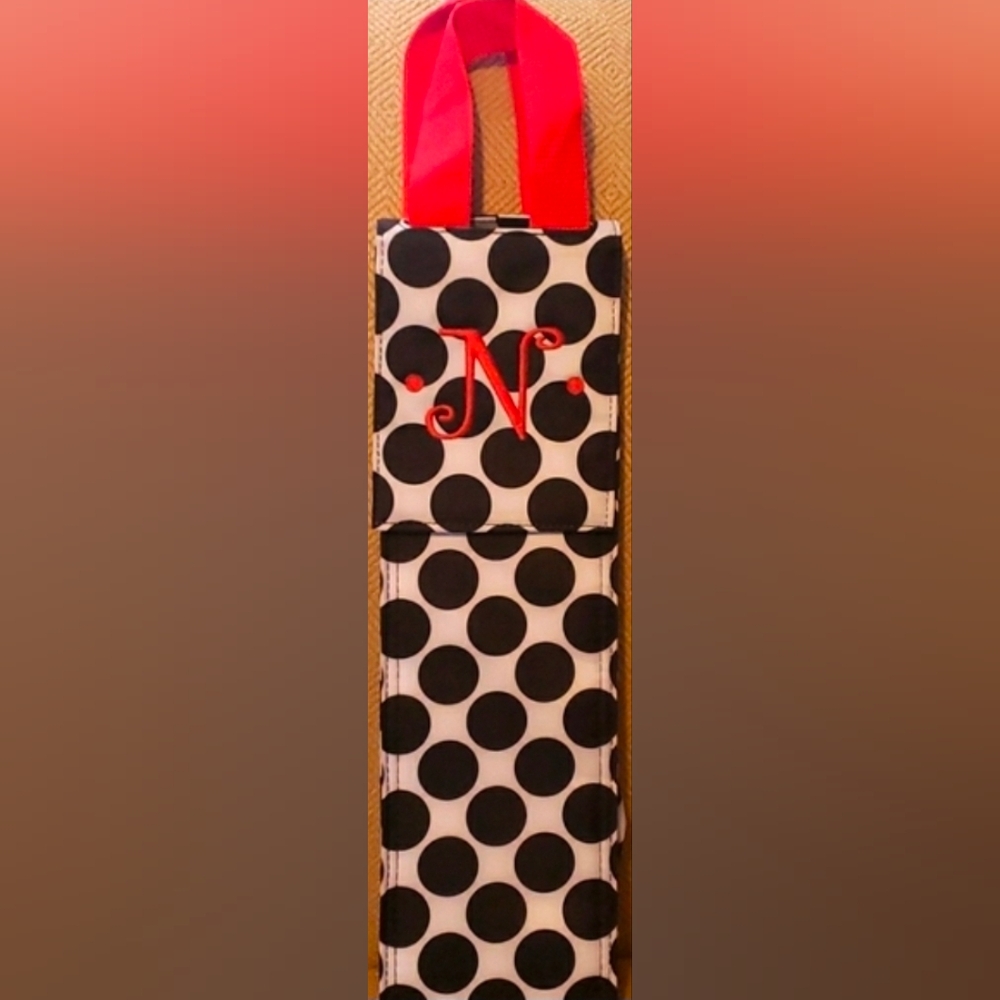 🏖 Thirtyone Letter N Personalization insulated thermal [Wine] Bottle bag